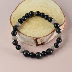 bracelet obsidienne oeil celeste